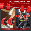 Adjustable Dumbbell Set, 66lbs Convertible to Barbell Weight Set for Home Gym Women and Men Weight Lifting Training